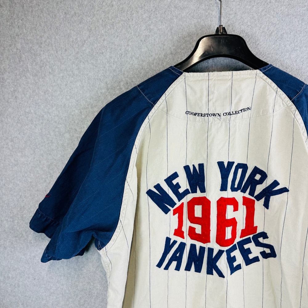 Cooperstone Collection Mirage XXL NYC Yankees Button Up Jersey Shirt 1961 - Picture 9 of 13